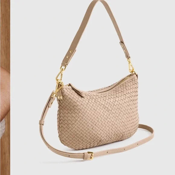 NWT Quince Italian Handwoven Leather Mini Shoulder Bag - Picture 4 of 9